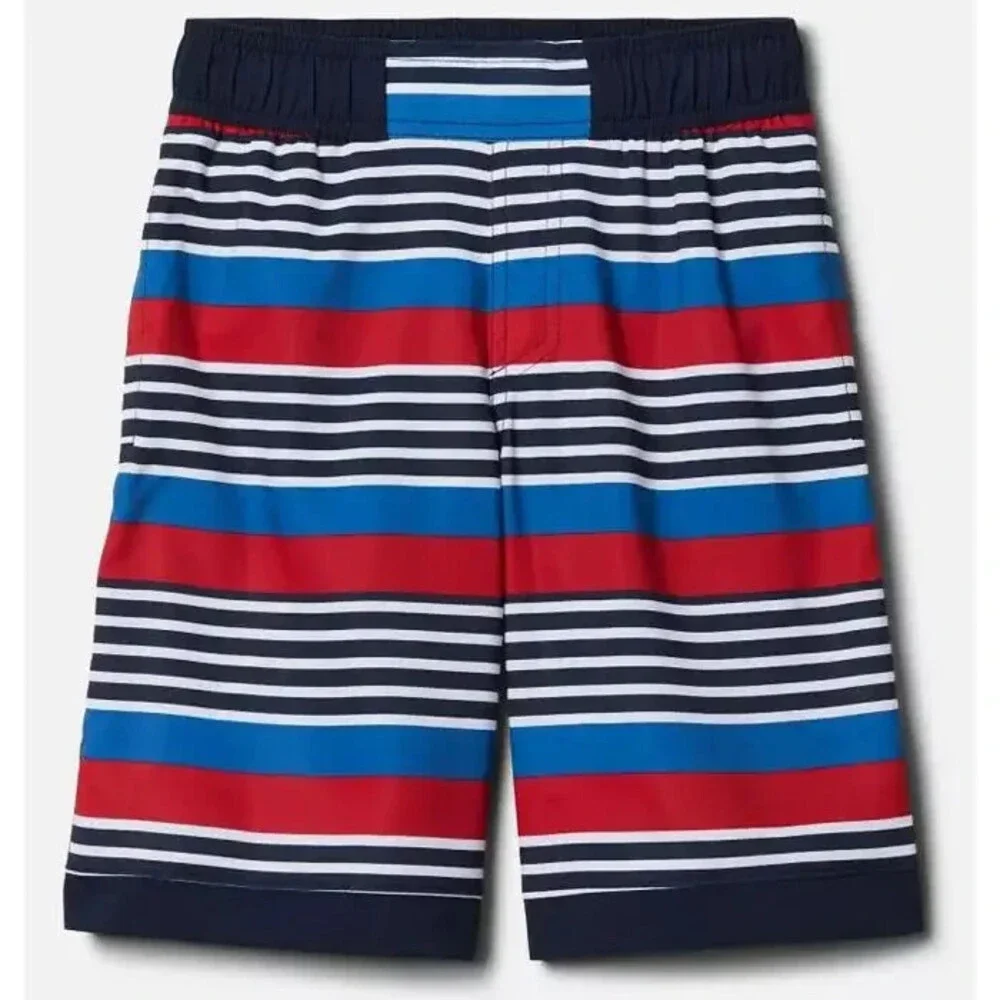 Columbia Sandy Shores Boardshorts Boys 3T Multicolor Striped Swimwear JDM1098